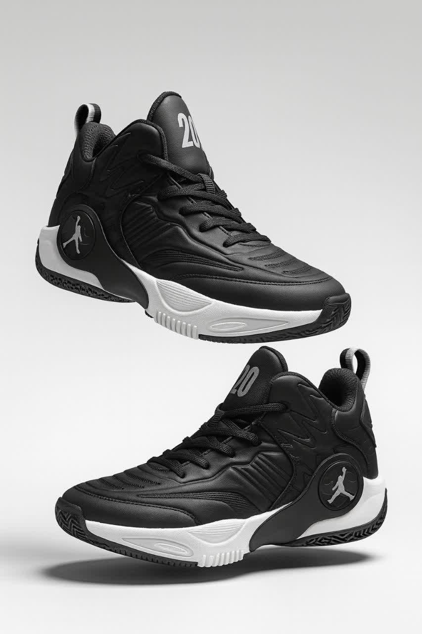 کفش اسپرت  ساقدار میانه  برند آپادانا  رويه چرم صنعتی زیره پیو ازسایز۳۷ تا۴۰ کفی طبی بسکتبال